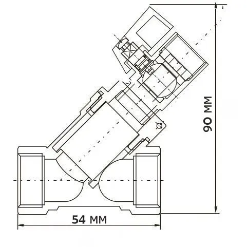 Косой фильтр с дренажным краном 1/2" (120/12шт) Vier Магазин сантехники Нижний Новгород