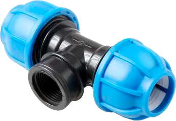 Тройник ПНД с внутр.р. ф20х1/2"х20 UNIO 