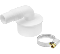 Комплект для подключения сливного шланга стиральных и п/м машин угловой D50 мм, МП-У