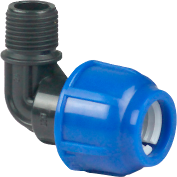 Отвод ПНД  d32х3/4"  наружн.резьба  РТП 