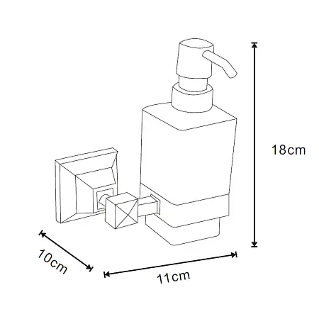 ALTRE Дозатор жидкого мыла стеклянный, хром Магазин сантехники Нижний Новгород