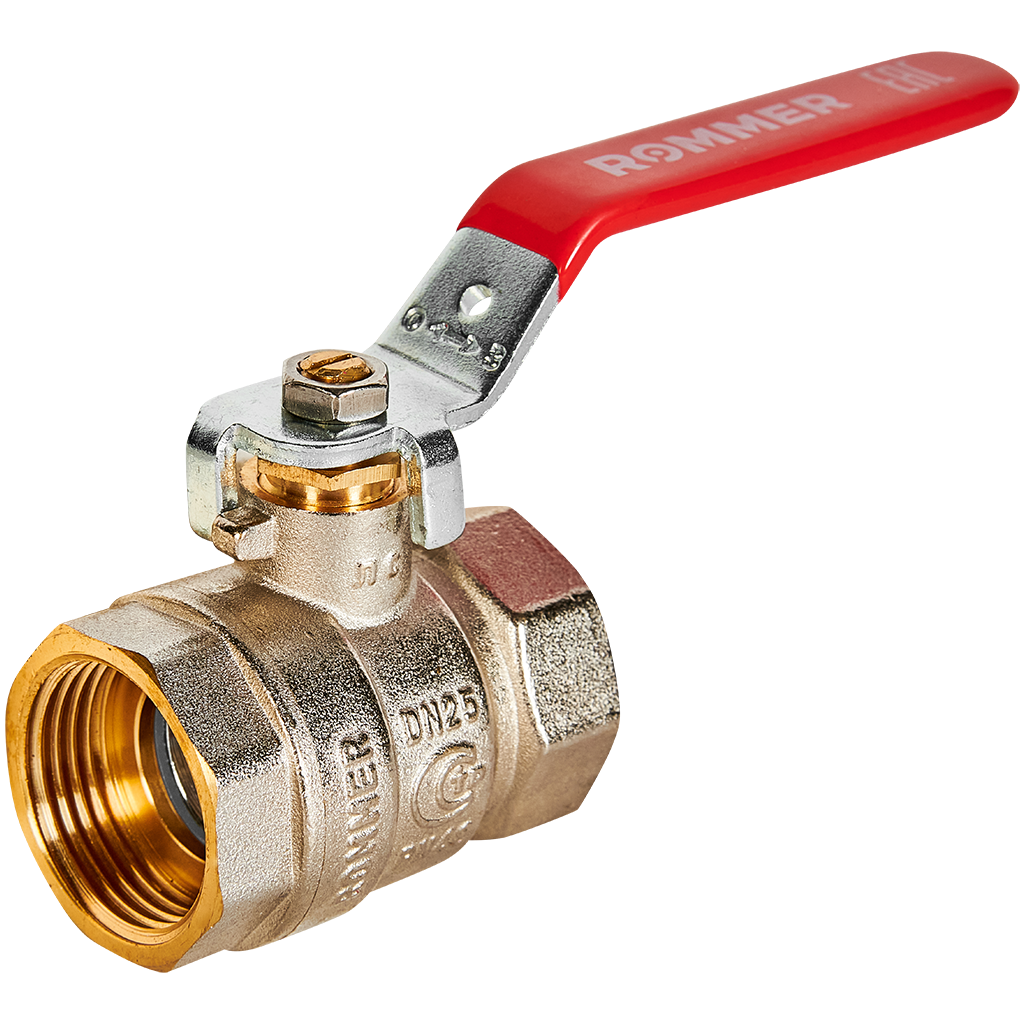 Кран шаровой, ВР/ВР, ручка рычаг 1" ROMMER ГОСТ