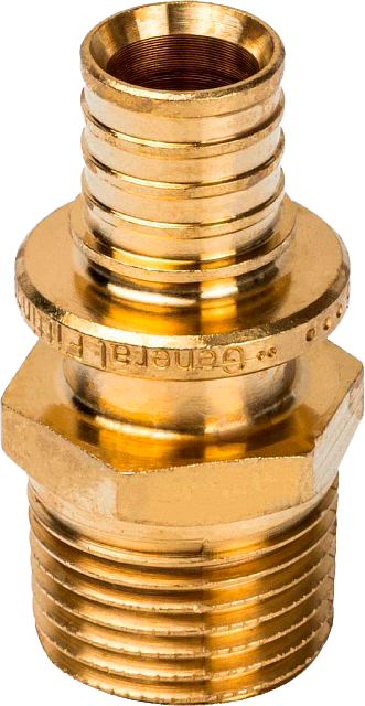 Переходник с нар. резьбой 16x1/2" STOUT для сшитого п/э