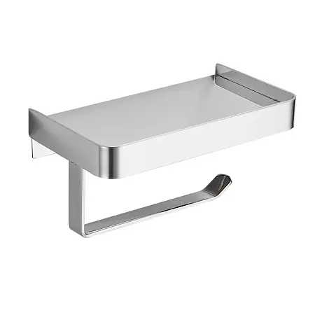 ALTRE Бумагодержатель с полкой для телефона, хром