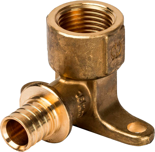 Угольник настенный (ушастик) 16x1/2 STOUT для сшитого п/э