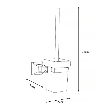 ALTRE Ерш подвесной со стеклянной колбой, хром Магазин сантехники Нижний Новгород
