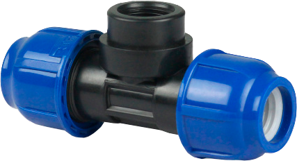 Тройник ПНД  d32x3/4"  внутр.резьба   РТП