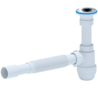 Сифон для умыв 1 1/4"х 32 "Юнг"винт 85 мм с гибк. трубой 32 х 40/50 АНИ Пласт (15/1)