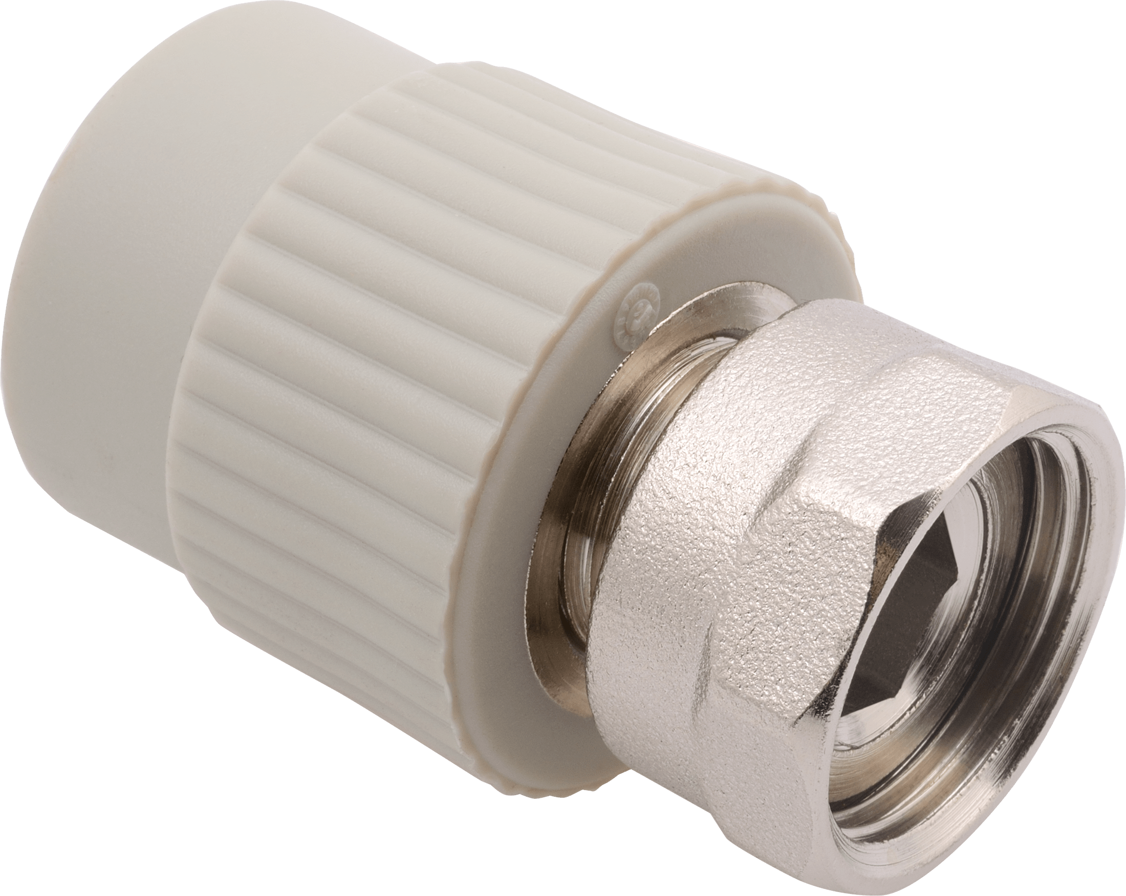 Переходник с мет.резьбой внутр.с н/гайкой (FV-plast)