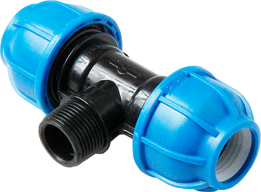 Тройник ПНД с нар. р. 20x1/2"x20 UNIO 