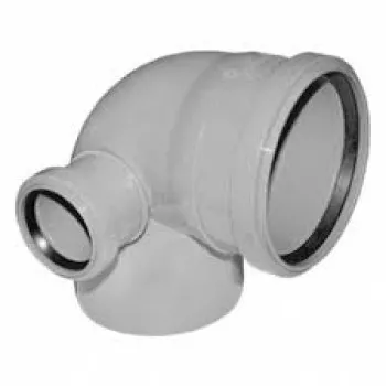 PP Отвод с левым патрубком ПП D 110/050*87° ПОЛИТРОН