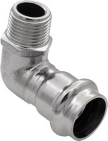 Угол 90° из нержавеющей стали наружная резьба VER-PRO