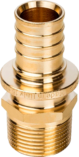 Переходник с нар. резьбой 25xR 3/4" STOUT для сшитого п/э