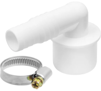 Комплект для подключения сливного шланга стиральных и п/м машин угловой D40 мм, МП-У