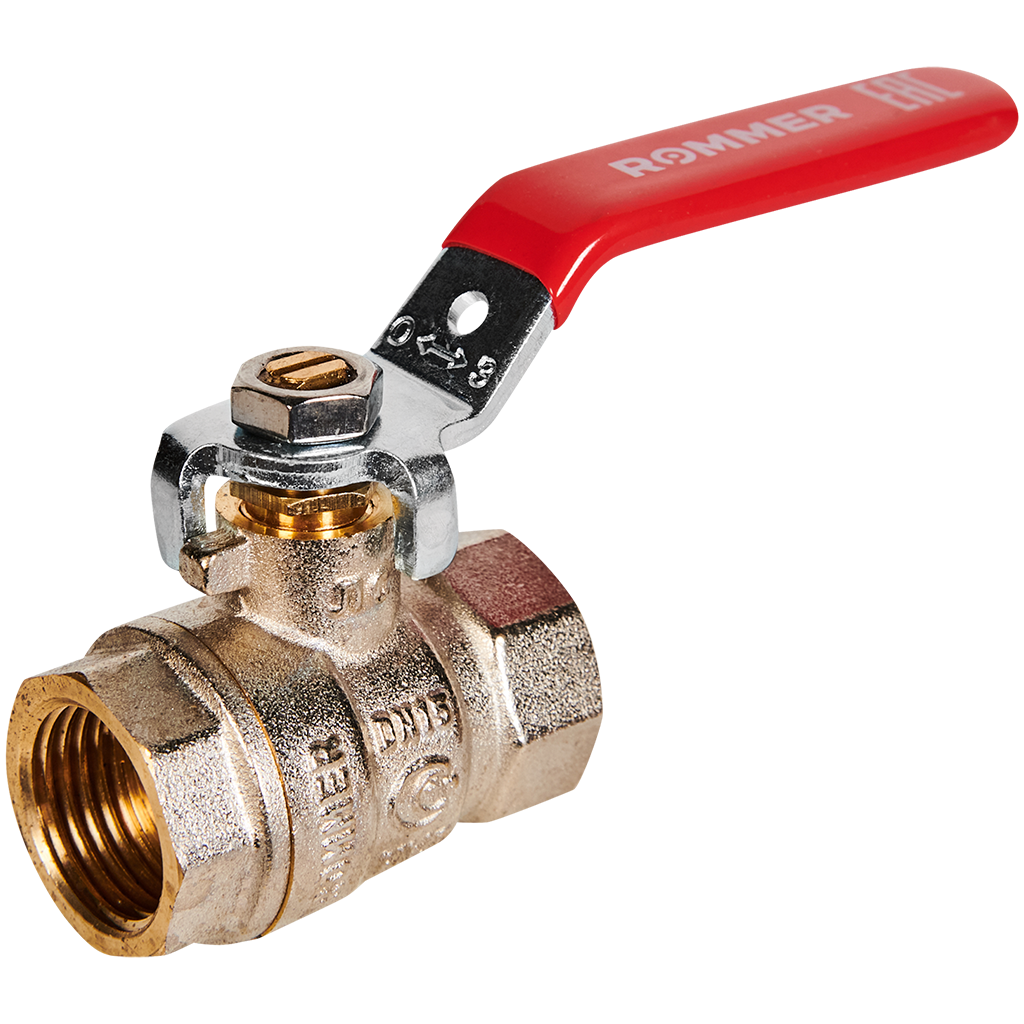 Кран шаровой, ВР/ВР, ручка рычаг 1/2" ROMMER ГОСТ
