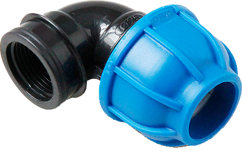 Отвод ПНД с внутр.р. ф20х1/2" UNIO