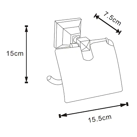 ALTRE Бумагодержатель с крышкой, хром Магазин сантехники Нижний Новгород