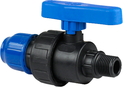 Кран шаровой ПНД 40х1 1/4" НР    РТП