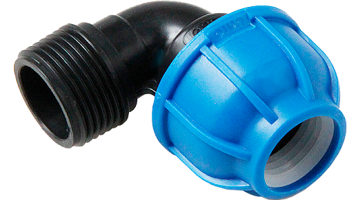 Отвод ПНД с нар.р. ф20х1/2" UNIO 