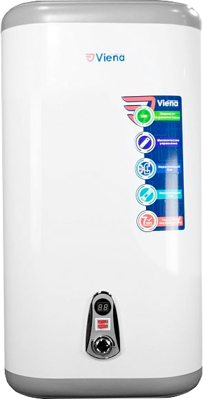 Водонагреватель Viena  EVP  50-V (0,7/1,3/2 квт) нерж. плоский