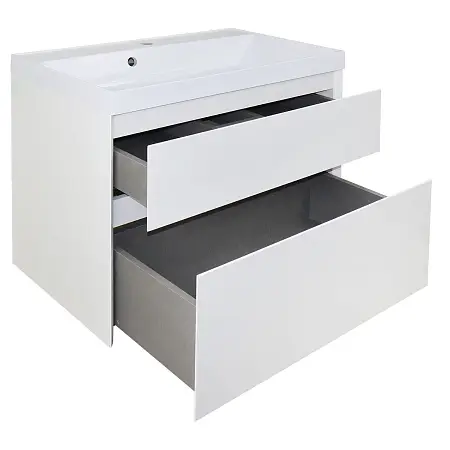 Комплект Тумба Velluto 80 (800*660*450) подвесная с раковиной Слим 80