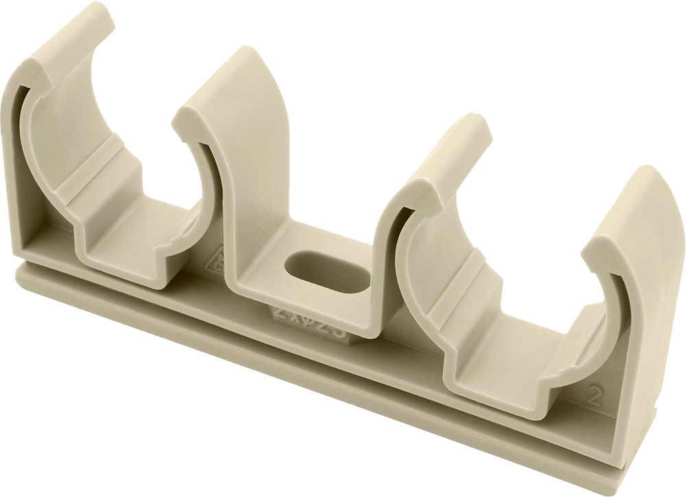 Зажим пластиковый двойной