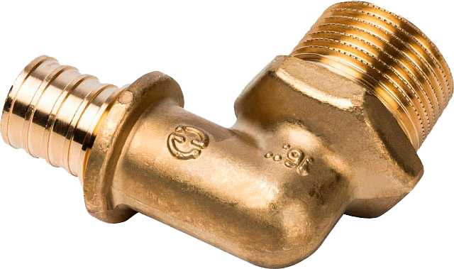 Угольник с нар. резьбой 20x3/4" STOUT для сшитого п/э