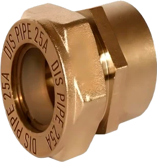 Муфта 20X1/2"F  внутр.резьба  "VER-PRO"  (для гофрированых труб из нержавейки)