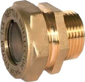 Муфта 20X3/4"M "VER-PRO" нар. резьба (для гофрированых труб из нержавейки)