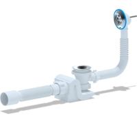 Обвязка для ванны 1 1/2" с выпуском и переливом с гофрой 40*50 Ани пласт