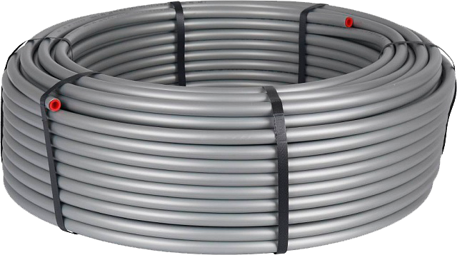 Труба PE-Xc/Al/PE-Xc, СТАБИЛЬНАЯ серая STOUT 16x2,6 (бухта 100 м) 