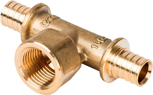 Тройник с вн. р. 16x1/2" STOUT для сшитого п/э