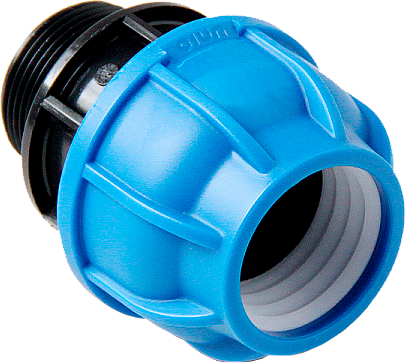 Муфта ПНД с нар.р. 20 х 1/2" UNIO