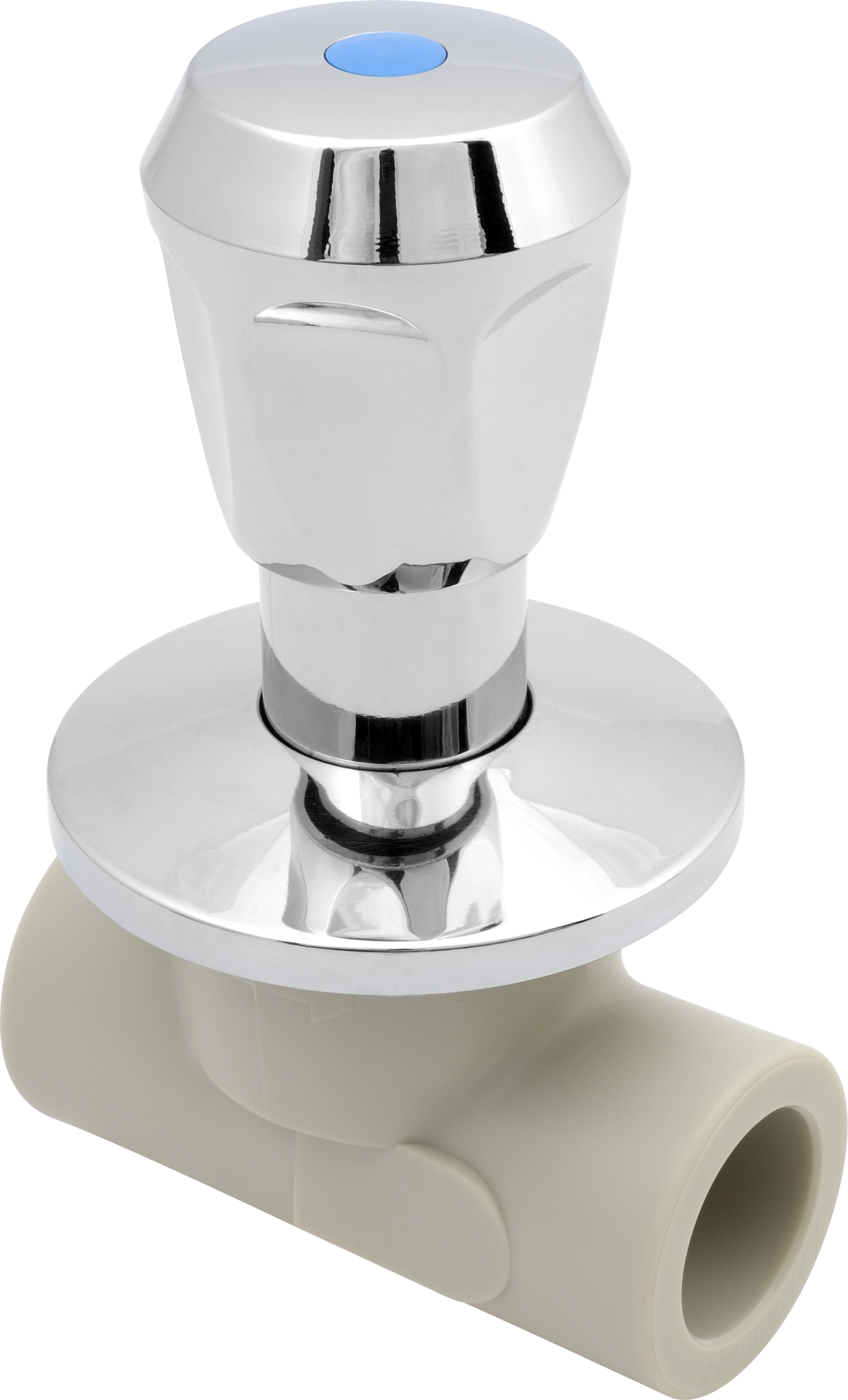 Клапан "Лагуна" с хромированным маховиком (FV-plast)