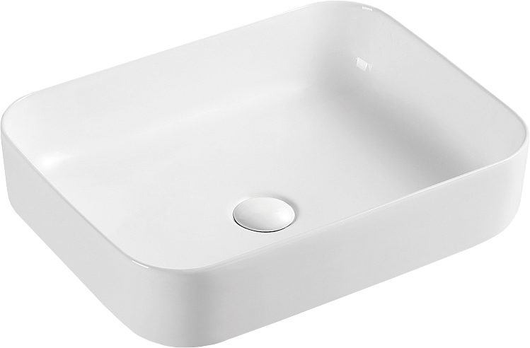 AZ-2195 Azario Раковина накладная белая (500*390*140)