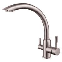 Смеситель для кухни V150-24 с фильтром  ViEiR (нерж, сталь)