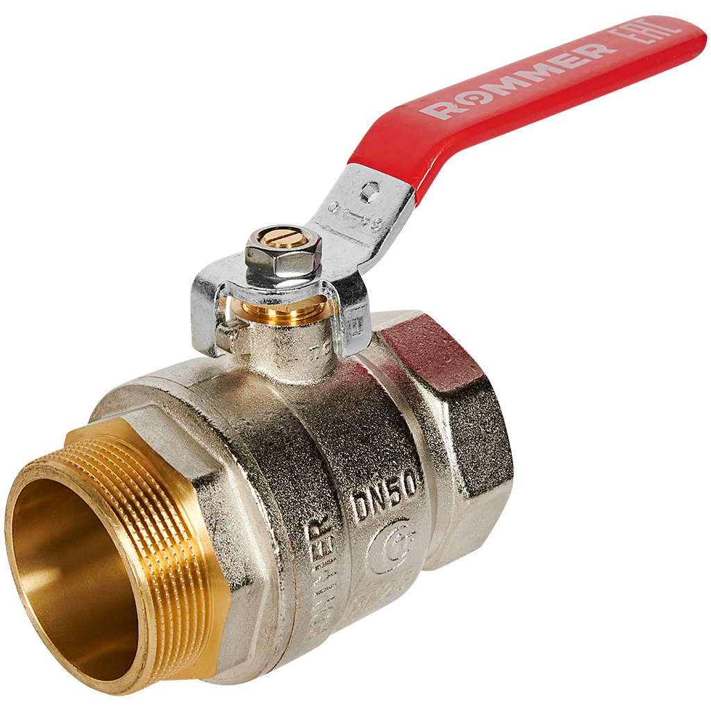 Кран шаровой, ВР/НР, ручка рычаг 2" ROMMER ГОСТ