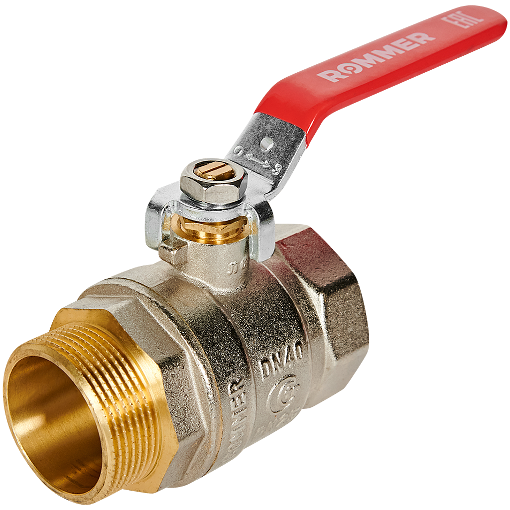 Кран шар ВР/НР,ручка  рычаг 1 1/2" ROMMER ГОСТ