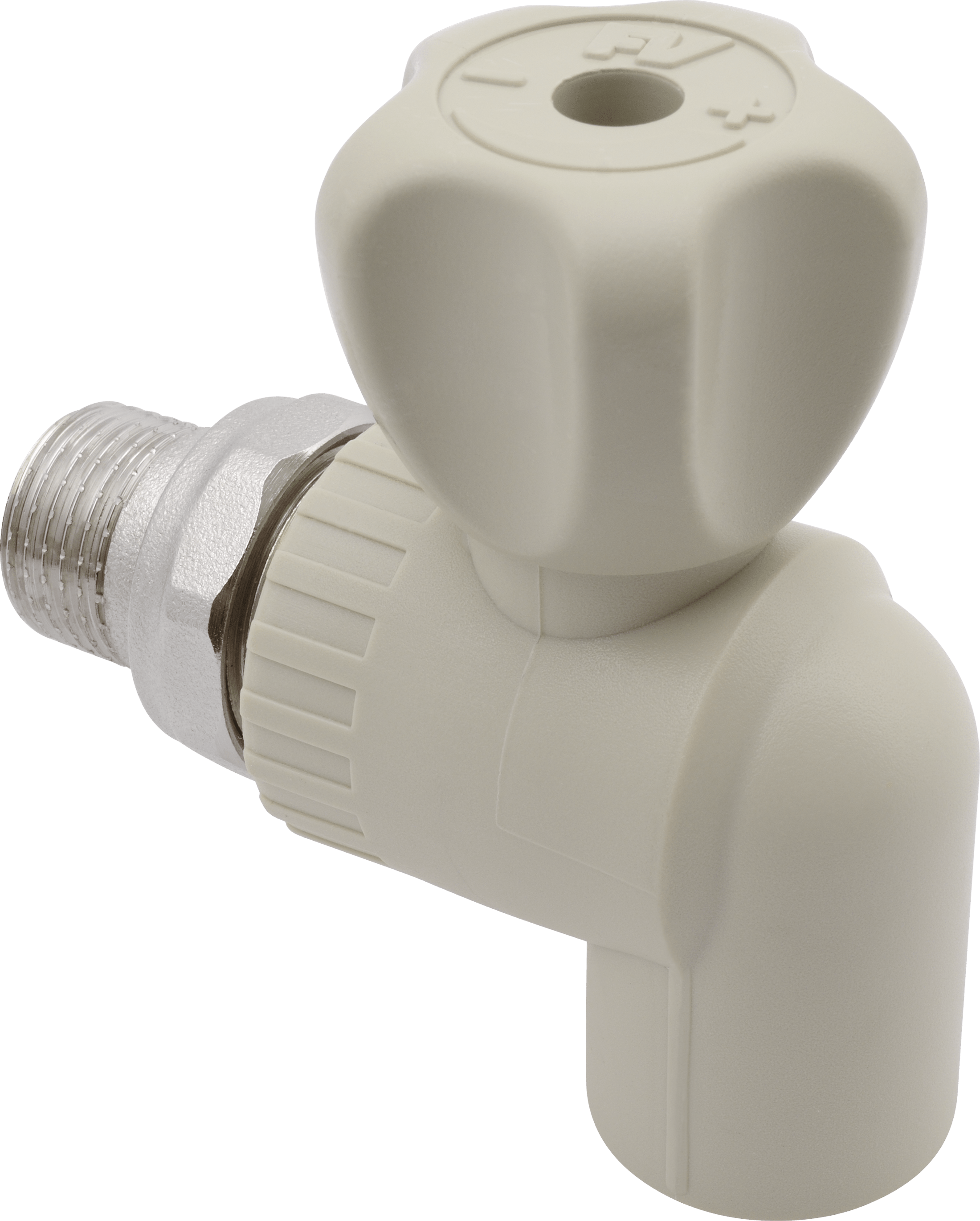 Кран полипр. шаровой радиаторный угловой (FV-plast)