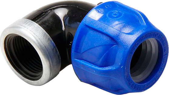 Отвод ПНД с внутр.р. ф32х1" POELSAN 