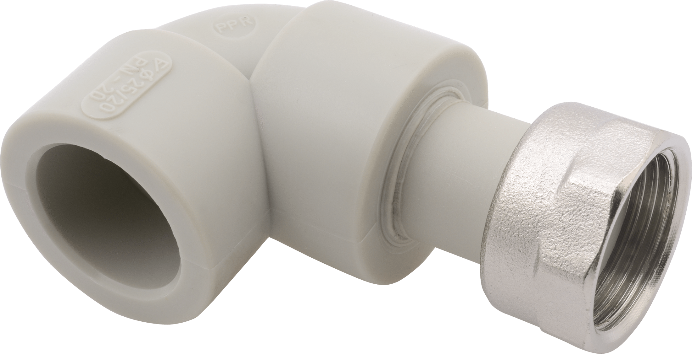 Колено 90 град с накидной гайкой (FV-plast)