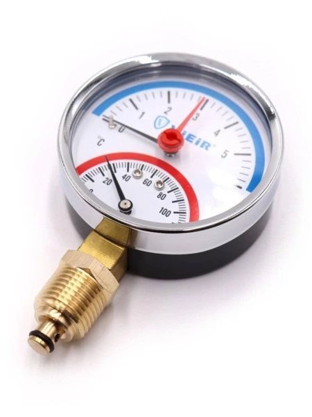 Термоманометр (вертикал.)  6 БАР "ViEiR"