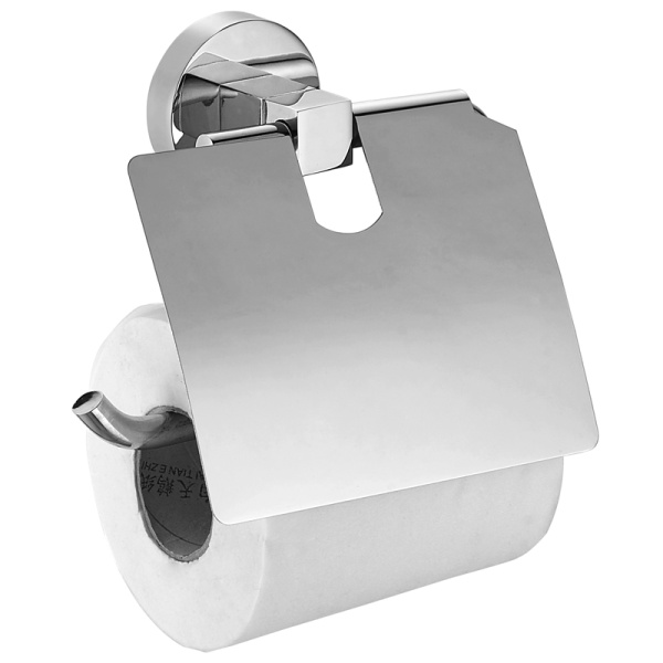 NESSY Бумагодержатель с крышкой, хром