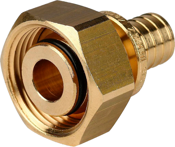 Переходник с нак. гайкой (евроконус) 16x3/4  STOUT для сшитого п/э