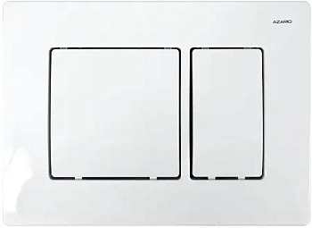 Панель смыва AZARIO белая (квадратная)
