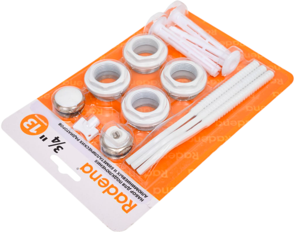 Набор для подключения радиатора 3/4"+3 кронштейна (40/1)