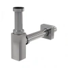 Сифон хром с н/г 5/4" DESIGN граненый латунь  AlcaPlast A401
