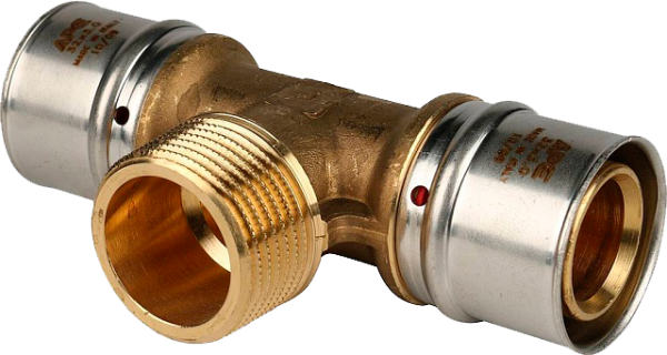 ПРЕСС Тройник с нар. резьбой 32х1"х32 (АРЕ)