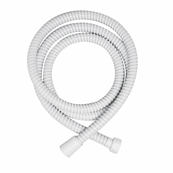 Душевой шланг, белый матовый