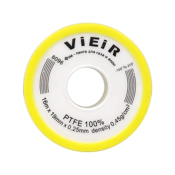 Фум лента большая белая  "ViEiR"(желтая)